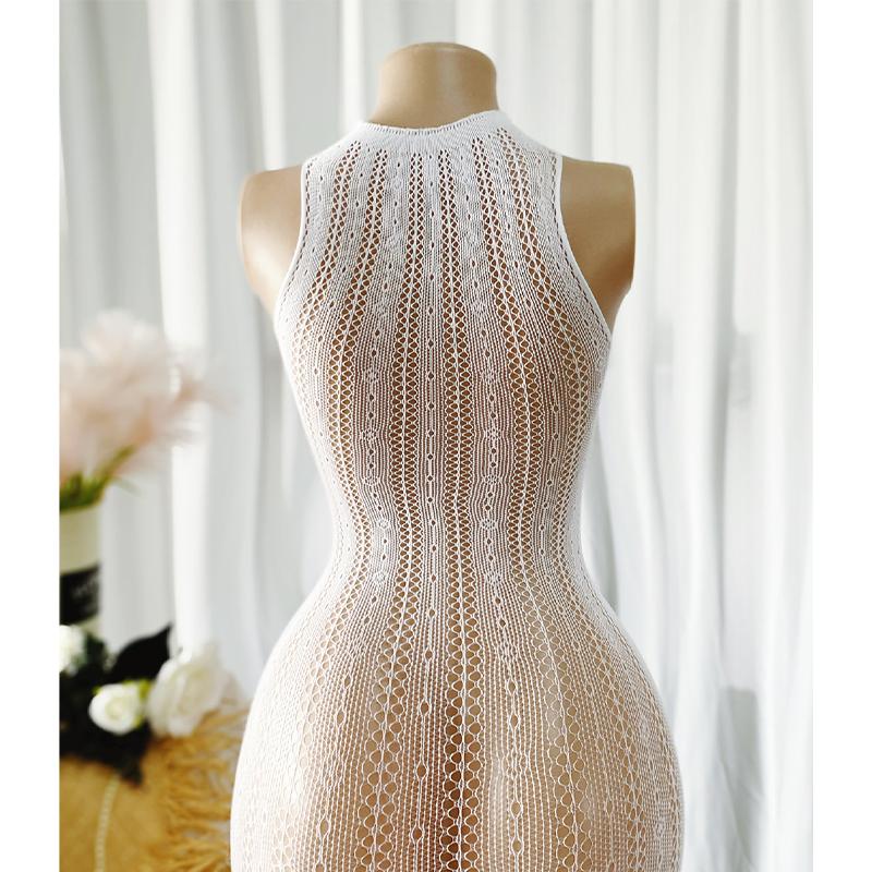 Women Sexy Fishnet Cover Up Without Bikini Hollow Out Bodycon Dress See Through Beachwear Summer Women'S Swimwear Ds493