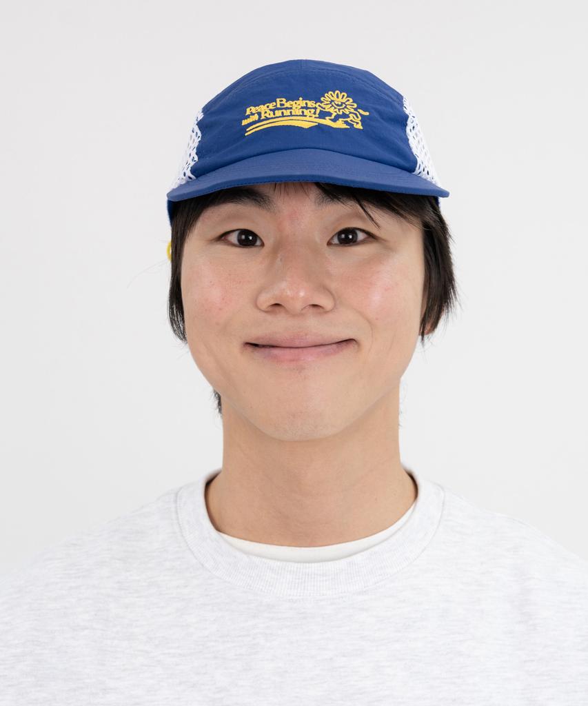 BIGWAVE COLLECTIVE Peace Runner'S Cap (Blue)