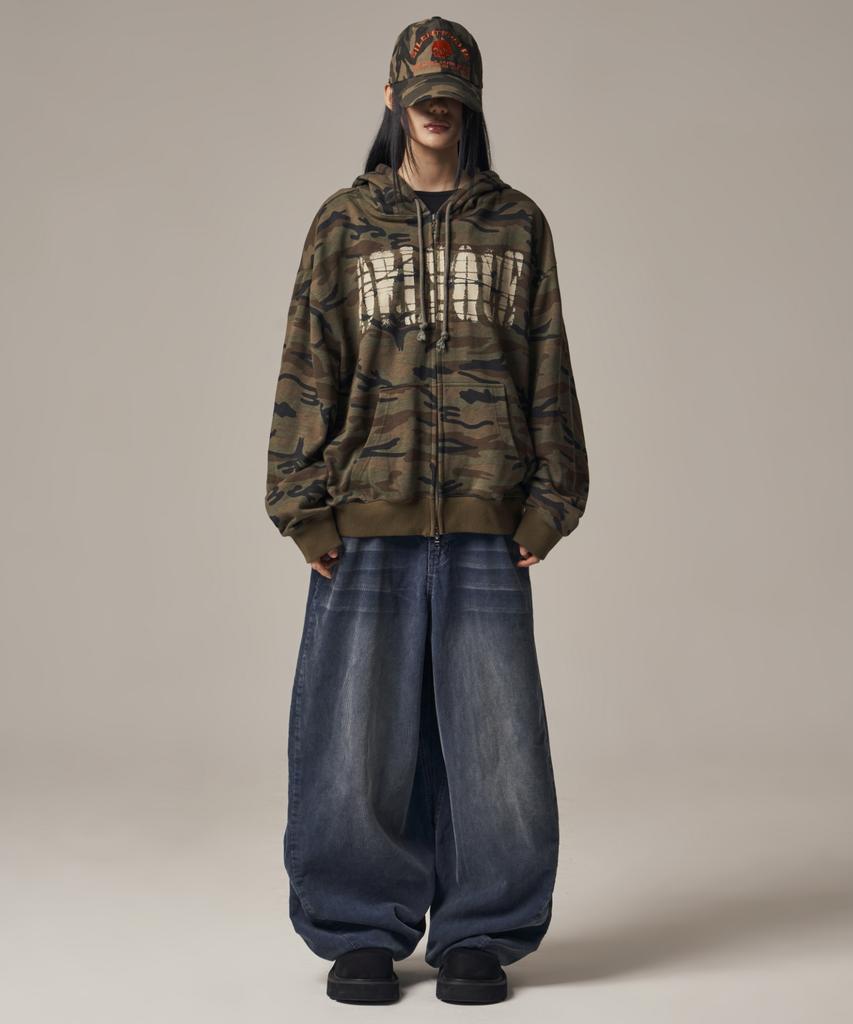 IDWS Viego Corduroy Balloon Pants Dark Indigo