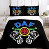Husă de Plapumă cu Logo Camion Daf Set de Lenjerie de Pat Desene Animate Husă Moale pentru Plapumă și Fețe de Pernă Pentru Adolescenți Băiat Single Dublu Queen King