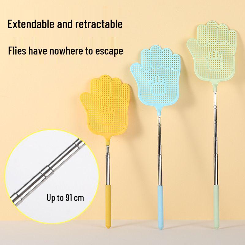Retractable Stainless Steel Fly Swatter - Thickened Mosquito Killer and Eradicator