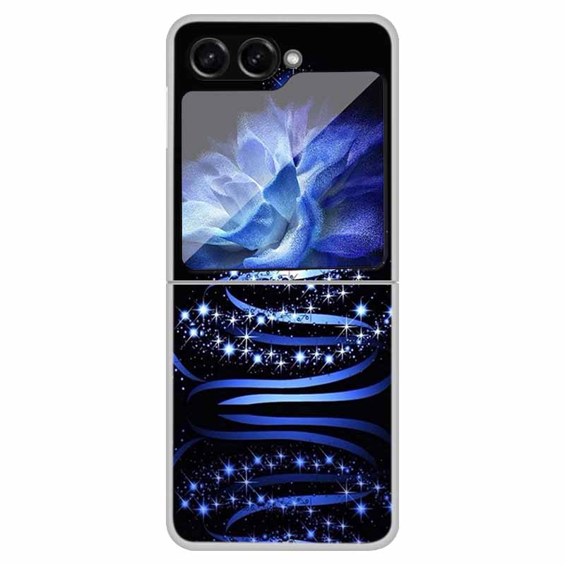 For Samsung Galaxy Z Flip 6 5 4 3 Case Christmas Cute Clear Hard Plastic PC Folding Back Cover For Samsung Z Flip6 Flip5 Flip4