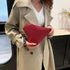 Fashion Heart-Shaped Mini Clutch for Women Candy Colored Coin Purse with Wristlet Stylish Zipper Card Holder & Key Pouch