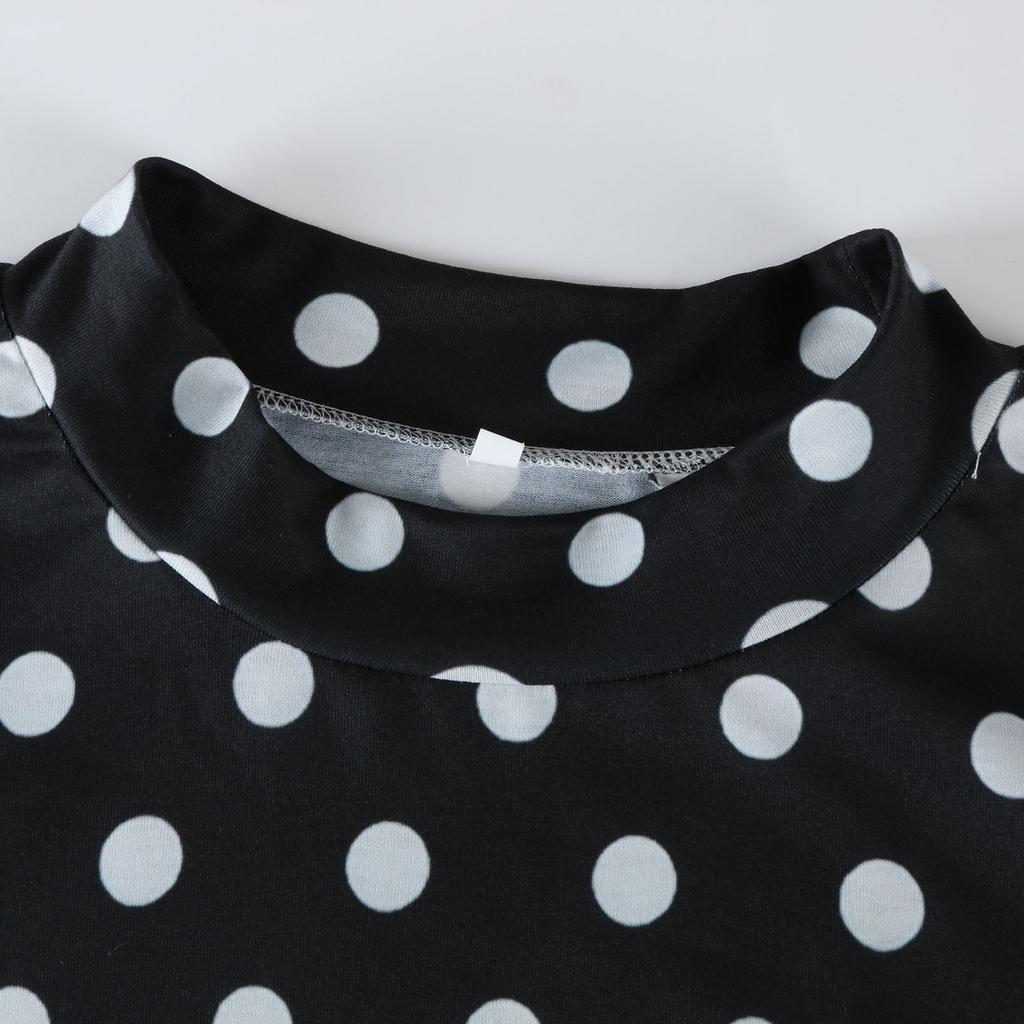 Women's Daily Casual Long Sleeve Mid Collar Top