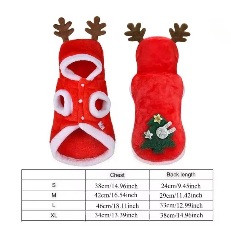 1pc Christmas Dog Clothes Santa Costume for Puppy Chihuahua Yorkshire Pet Cat Clothing Jacket Coat Costume New Year