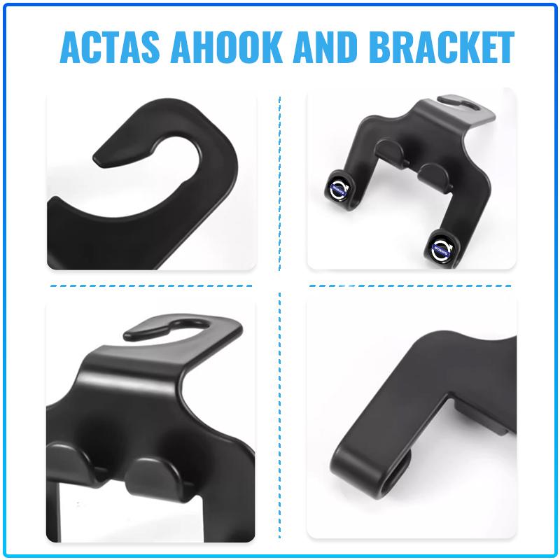 Car Seat Headrest Hook multifunctional Storage Mobile Phone Holder For Volvo Rdesign XC90 S60 XC60 V70 S80 S40 V50 V40 V60 C30 S70