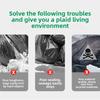 50pcs Extra Large & Thick Black Garbage Bags for Sanitation and Hotels, Commercial Large Garbage Bags