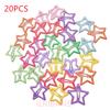 20pcs/lot 3CM Mini Star Hair Clip Kids Glitter Metal Hair Clips Barrettes Hairpins Girls Hair Accessories Headwear Styling Tools