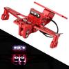 Motorcycle License Plate Bracket  ,   Aluminum Red Rr License Plate Mount Holder with LED Light