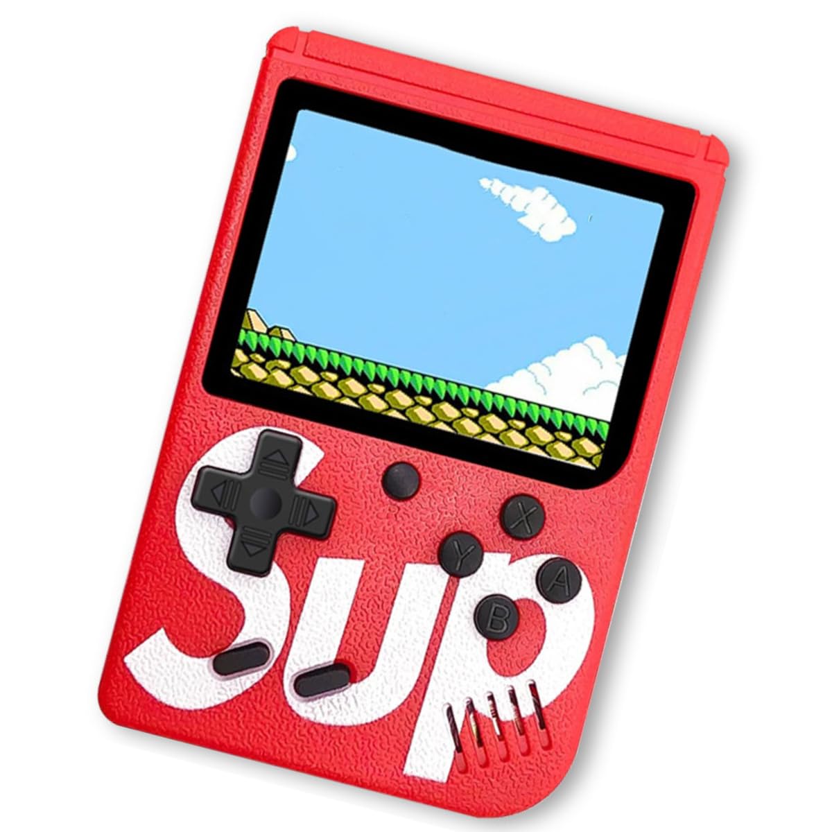 

Grigioy 400 SUP Type Portable Game Console Compatible Machine Main Unit Retro Games 400 Types [Play Games] Built-in (Red) червоний