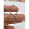 1 Piece New Key Ring Nickel Plated Embossed Keychain Diy Pendant Accessories for Women