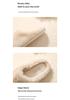 Women's Waterproof Non-Slip Short Plush Cotton Slippers - Thick Sole, Solid Color, Indoor/Outdoor