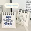 Freundlicher Mini-Tischkalender 2026 mit 3D-Pferdedesign zur Dekoration von Zuhause und Büro und zur monatlichen Planung