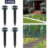 4PCS Solar Mole Repellents Ultrasonic Mole Repellent for Outdoor No Moles No Poison from Vole