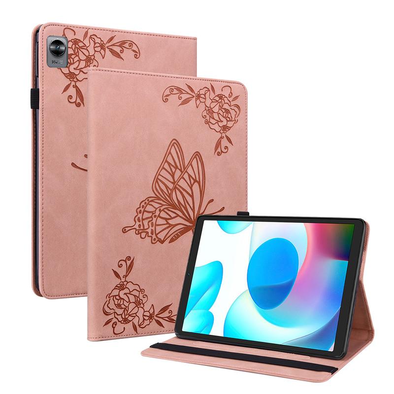 Tablet Case For Realme Pad Mini Case 2022 Retro Embossing Pu Leather Wallet Cover For Funda Realme Pad Mini 8.7 2022 Case Coque