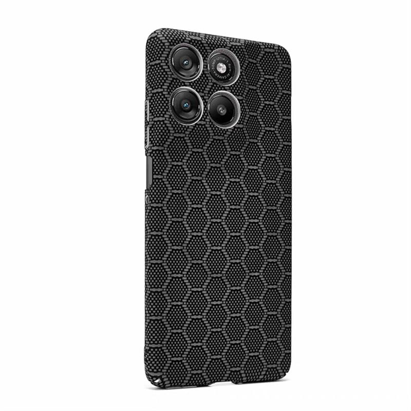 Magnetic Case For Motorola Edge 70 Pro Case For Magsafe Embossed Carbon Fiber Striped Pattern PC Hard Cover