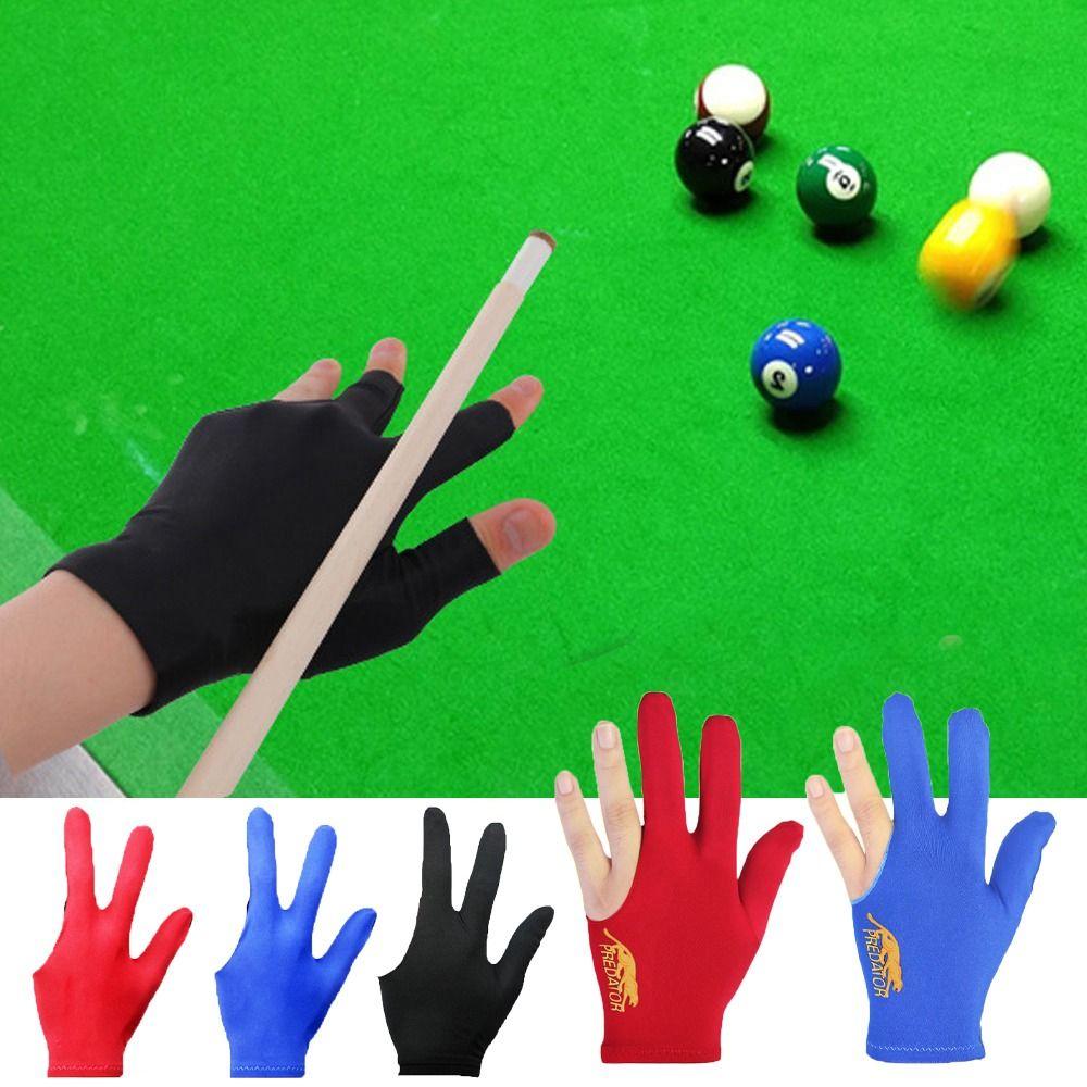 Gloves Non Slip Three Finger Billiard Gloves Letter Snooker Billiard Gloves Left Hand Gloves
