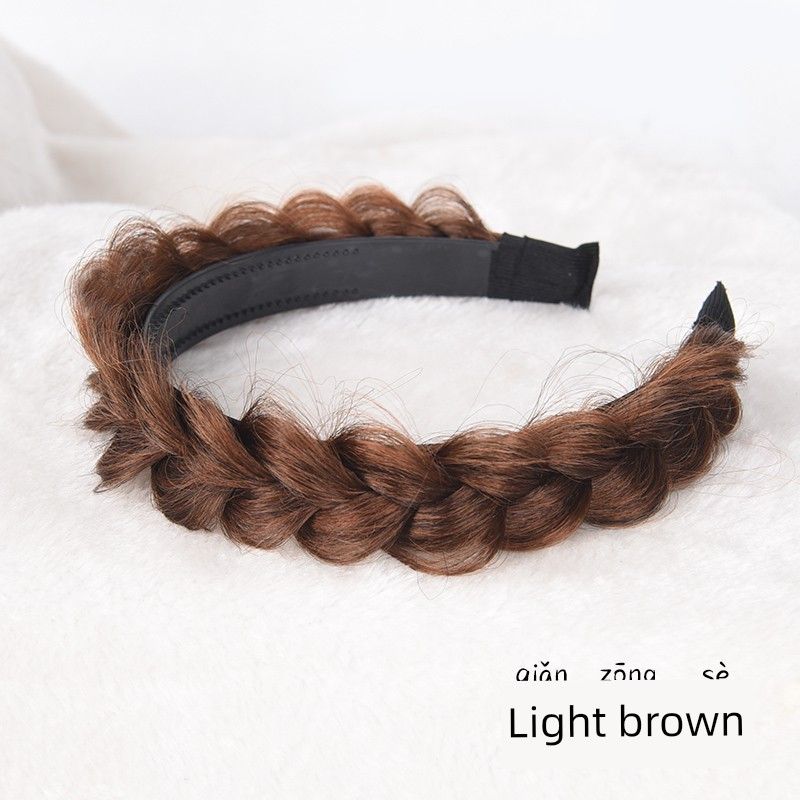 

Женская принцесса Цяньцзинь Голова Плетеные волосы Интернет-знаменитость Увеличенный макушечный объем Прическа пучок Гаджет Натуральный Китайский древний стиль Плетения в стиле «тесто-крученое» Classic Cable Stitch headband [light brown]]