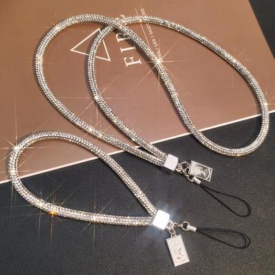 Universal Phone Lanyard Mobile Phone Glitter Anti-lost Lanyard Strap Necklace Cord Phone Safety Tether for IPhone 14 Pro Max