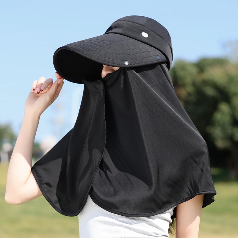 Женская полнолицевая солнцезащитная шляпа JIAOXIU из ледяного шелка с защитой от УФ-лучей