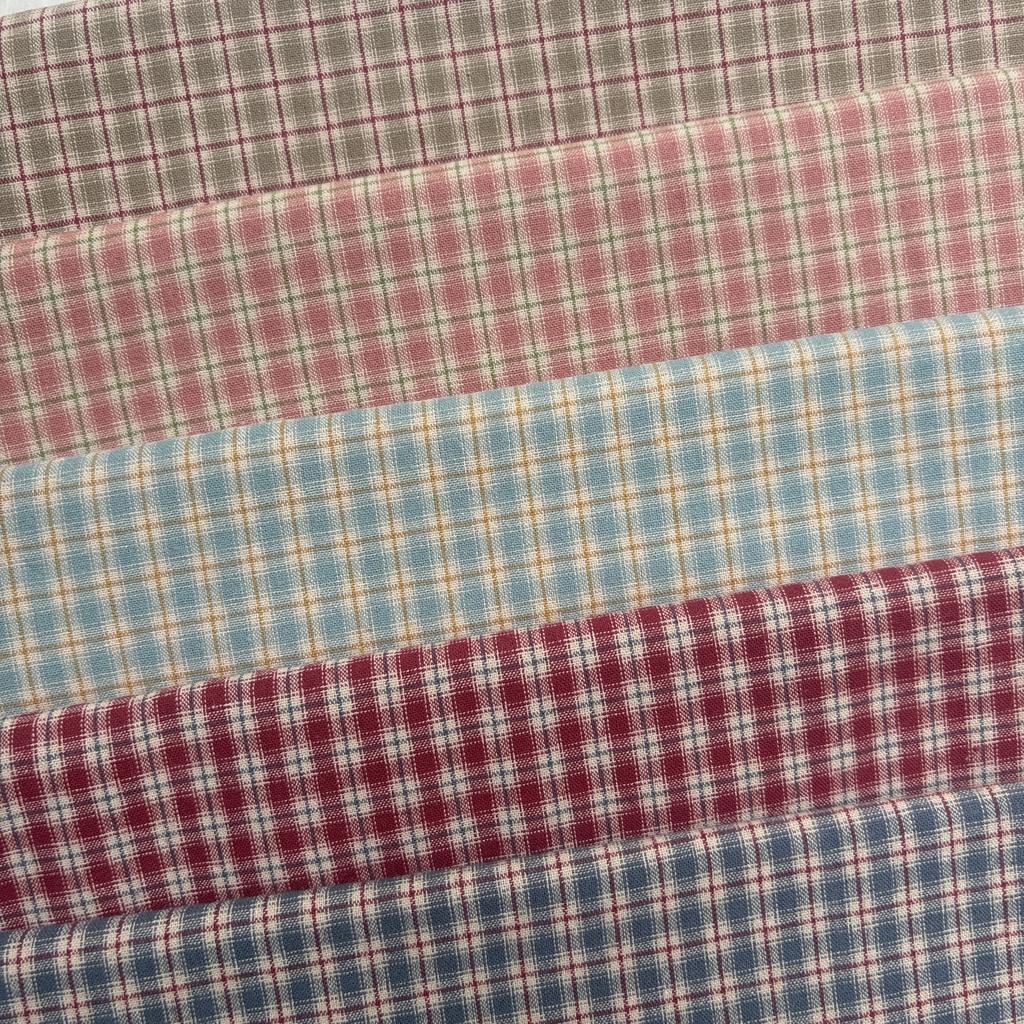 בד משבצות פסים 13 צבעים בד יפני צבוע בחוט בד DIY תפירה ידנית טלאים חבילת בד 100% כותנה