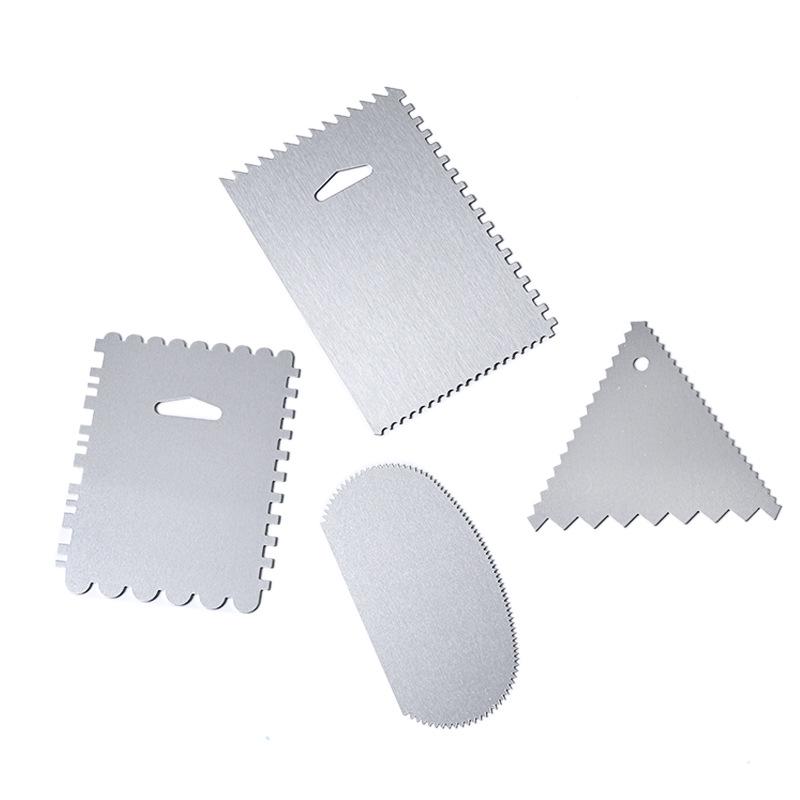 

Aluminum & Stainless Steel Cake Scraper and Spatula Set Oval