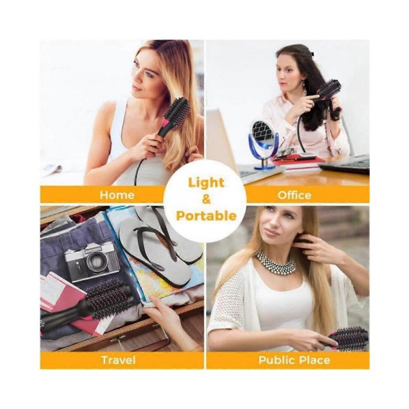 4 in1 hair straightener curling iron styling comb hot air comb volumizing hot air comb anionic straightening brush hair dryer