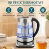 Electric Kettle, 1,7L Fast-Boiling 2200W Kettle with UK Strix Thermostat, Tea Filter, Keep-Warm Function