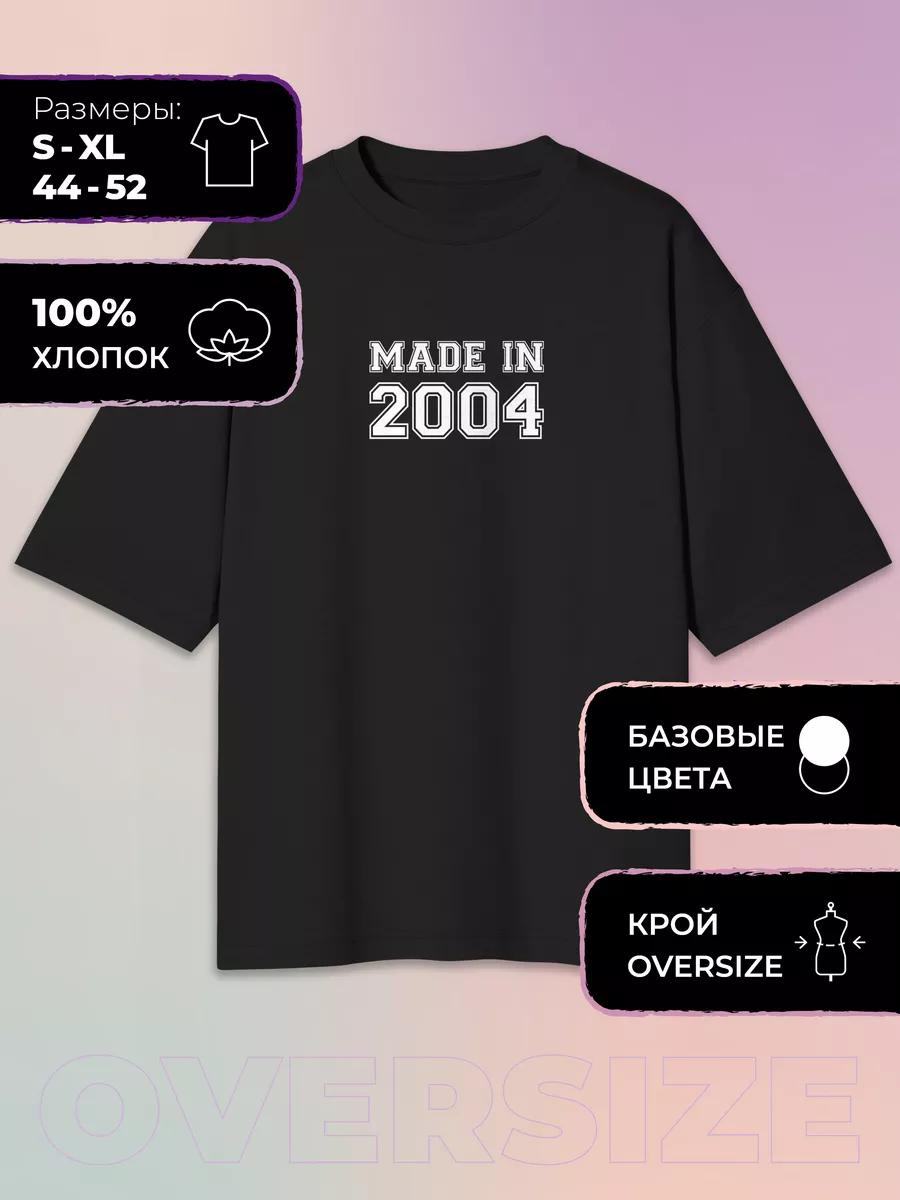 Oversized Printed T-shirt Made in 2004 L