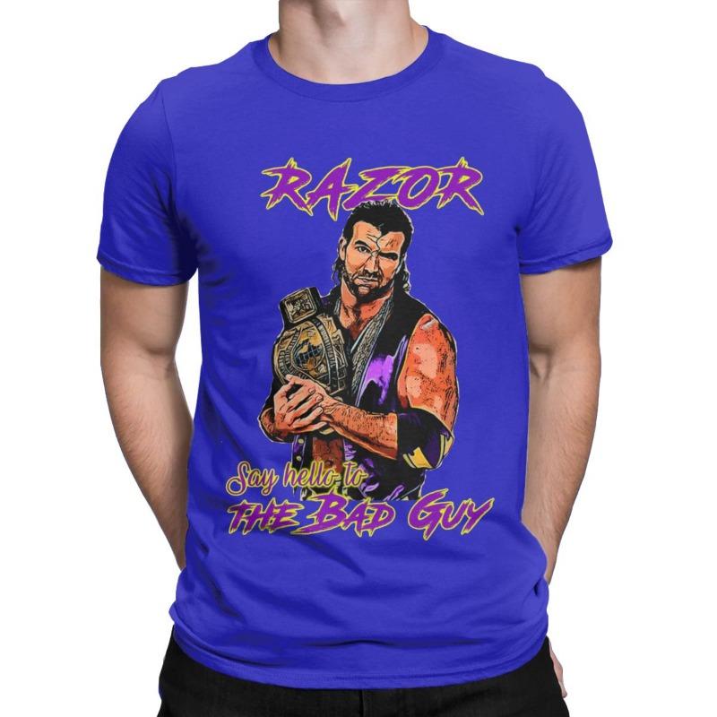 Men's Razor Ramon The Bad Guy T Shirts Wrestling Legend Tops Awesome Short Sleeve O Neck Tees Summer T-Shirts