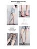 Women's Fashion Crystal Wedge Sandals: Summer Non-slip Hollow Bath Flip Flops