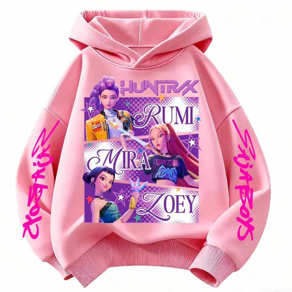 KPop Demon Hunters Hoodie Kids Clothes Princess Girls Clothing Fashion Boys Clothes Spring Autumn Sweatshirt Child Tops