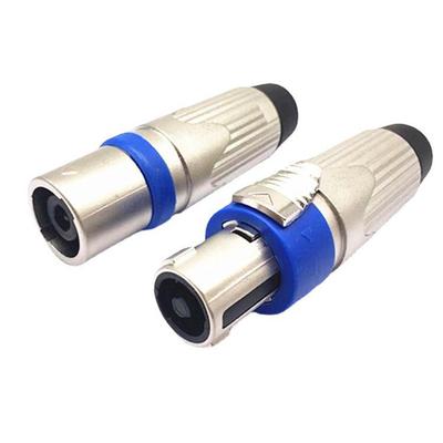 Vollmetall Professioneller XLR Audio-Kabelstecker - 4-adriger männlicher/weiblicher Lautsprecherstecker