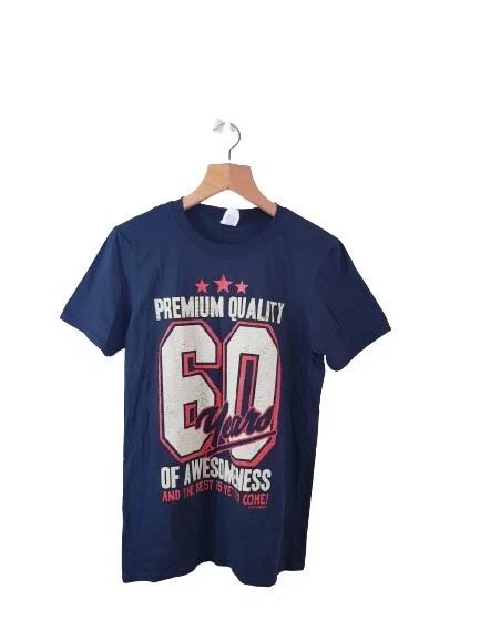 

Gildan Softstyle Mens Black Basic T shirt Size S ( 60 Years Of Awesomeness ) L