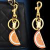 Accessories Watermelon Drip Oil Alloy Bag Pendant Fruit Shape Keychain Pendant Female