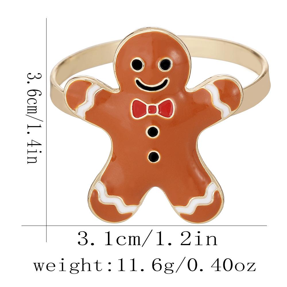Christmas Tree Napkin Ring Metal Creative Napkin Buckle Santa Claus Versatile Napkin Rings for Christmas Dinner Table Decor 2026