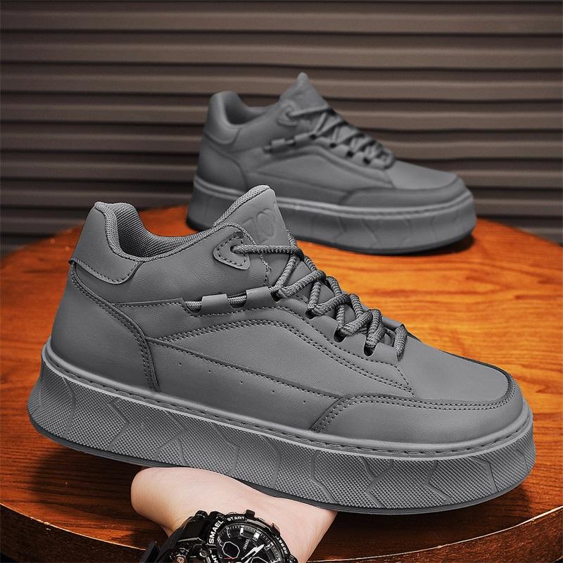 

Товста підошва Зносостійка Легка Підошва Чоловічі Кросівки 2024 ,Літо Нове Повсякденне Чоловіче Взуття Модне Зручне Протиковзне Чоловіче 39 сірий колір