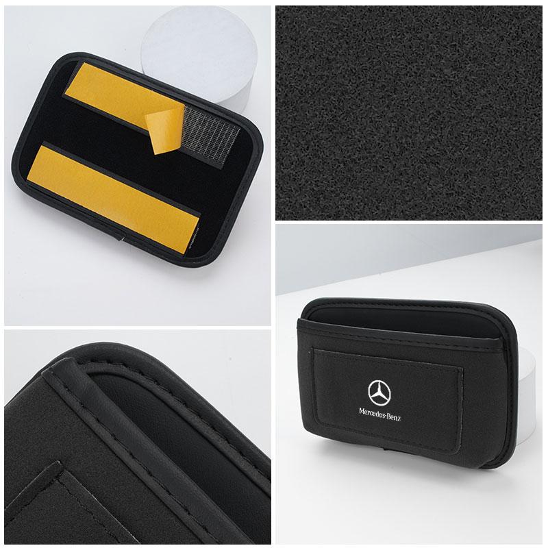 CRS1 Car Storage Pocket Sticky Side Door Hanging Phone Purse Box For Mercedes Benz W202 W212 W126 W140 W168 W177 CLS GLE GLC GLS CLA