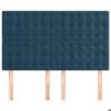 Maison Exclusive - Tête de lit Bleu foncé 144 x 5 x 118/128 cm Velours