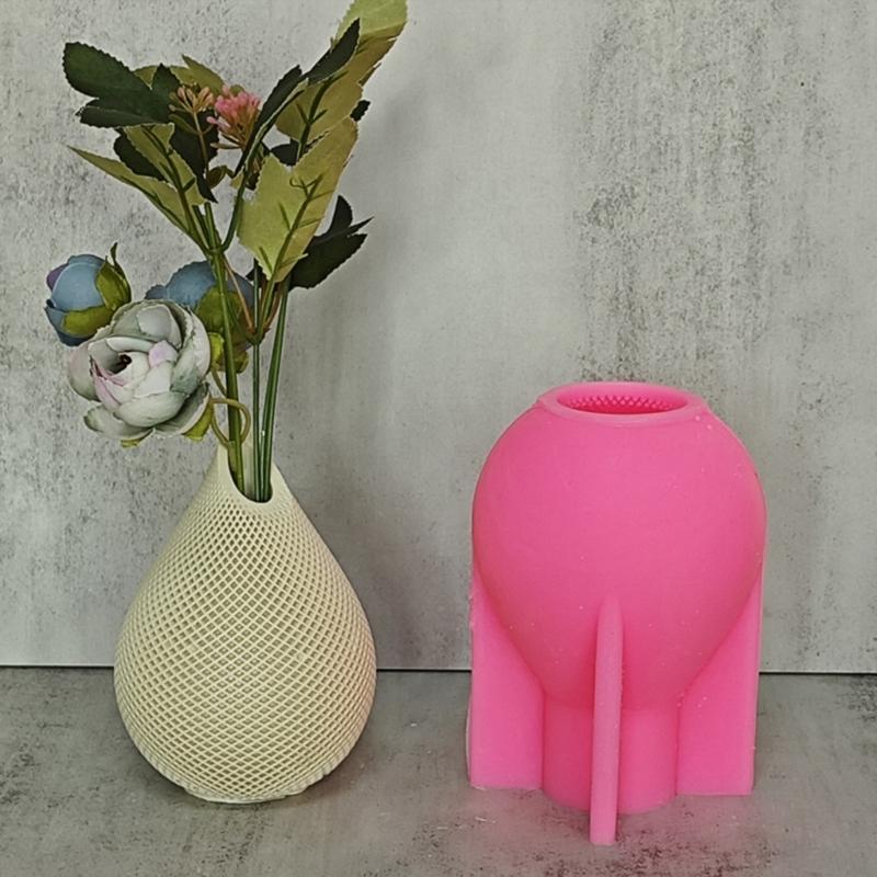 Water Drop Vase Candle Molds for Making Candle Soap Gypsum Ornaments Room Decorations Christmas Chrismas Gift