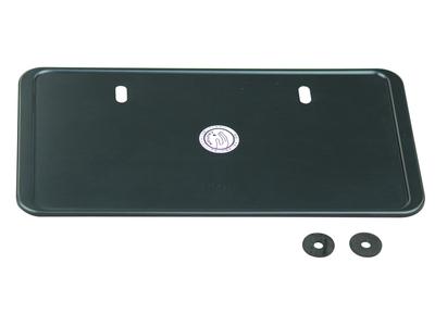 POSH FAITH Motorcycle Aluminum License Plate for 126cc and Over (Plain), Large, Motorcycles, Black, 500195-06-10