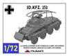 Mussini 1/72 WWII German Sd.Kfz.232 8-Wheeled Heavy Armored Reconnaissance Vehicle Resin Kit MM072-041 (Tank)