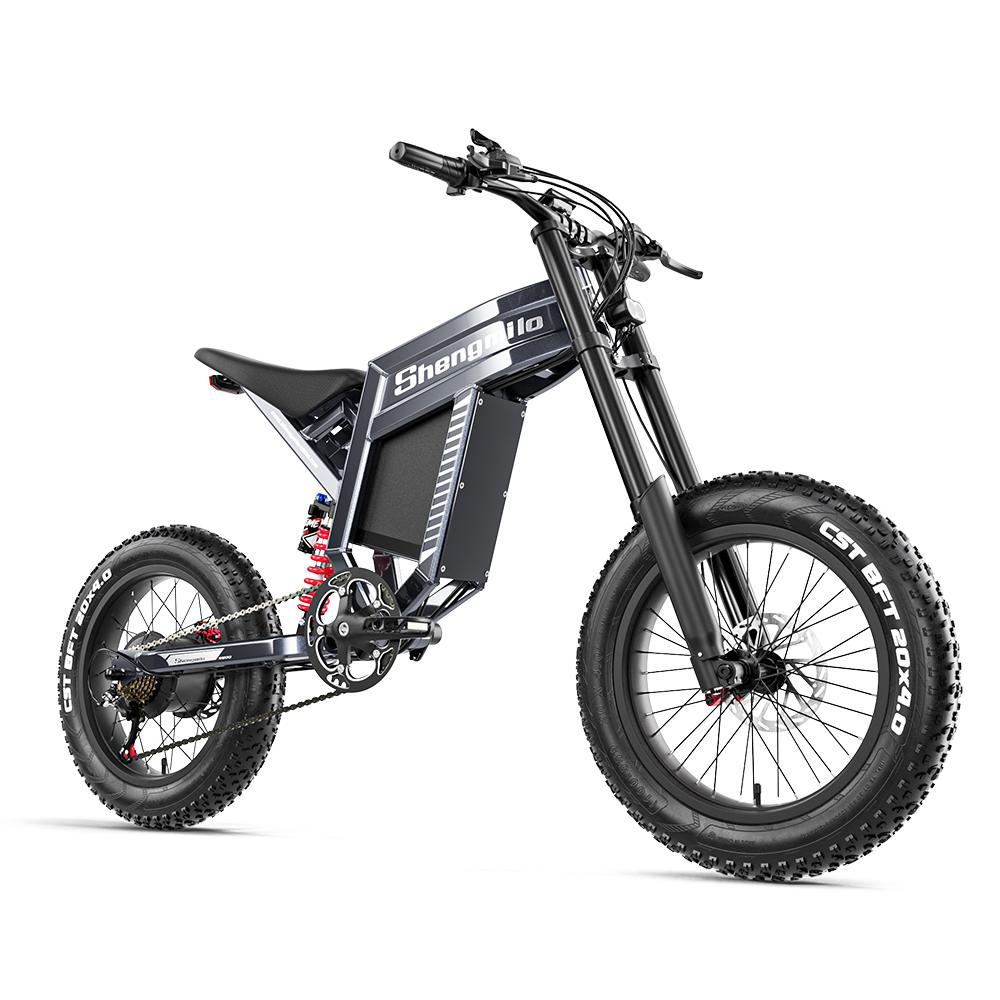 Shengmilo S900 All-Terrain 1500W Motor Electric Bicycle 60V30Ah Battery 20 Inch Fat Tires High-Performance E-Mountain Bike