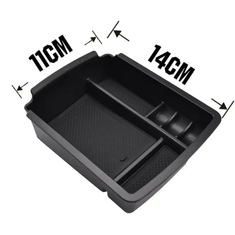 Car Armrest Secondary Storage Box Center Console Organizer Tray For Golf 7 Golf Mk7 2013-2017 Central Armrest Storage Box