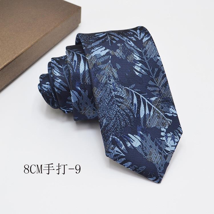 Formal Shirt Business Tie Wedding Banquet Men's Polyester Hand-tied Long Tie