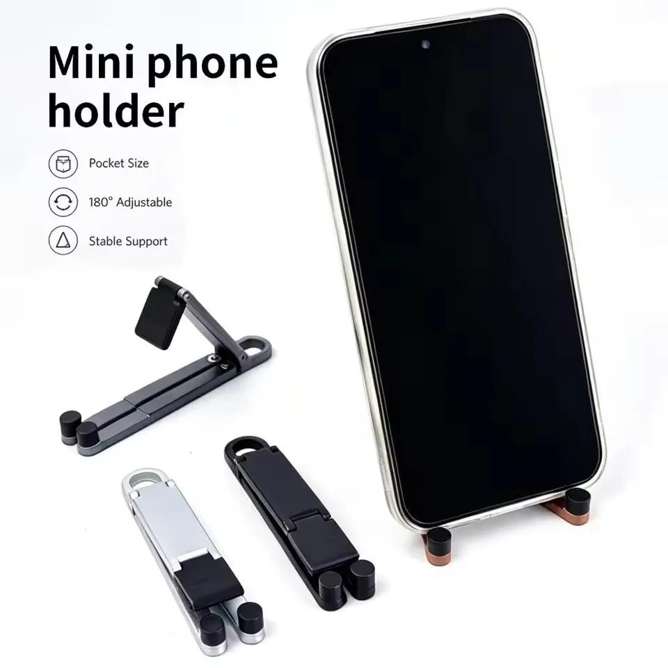 Xiaomi Foldable Keychain Phone Stand Multi-Angle Adjustable Lightweight For iPhone Samsung Universal Holder Triangle Bracket for Travel