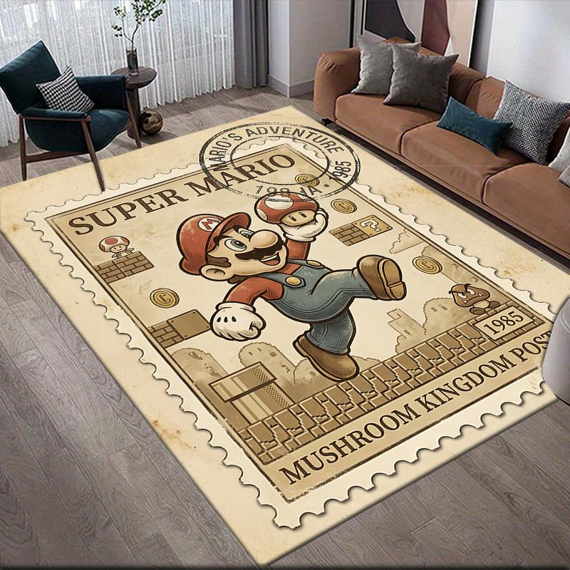 Mario Area Rug, Mario Fan Soft Carpet, Great Gift.chl 60x90cm