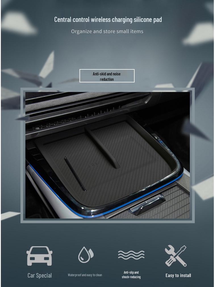 Lynk&Co 08 Wireless Charging Anti-Slip Silicone Pad for Center Console (2023-2025 Models)