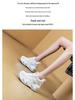 Women's Trendy Dad Sneakers 2025: Thick-Soled, Height-Increasing, Casual Sports Shoes, Small Size 34 for Autumn.
