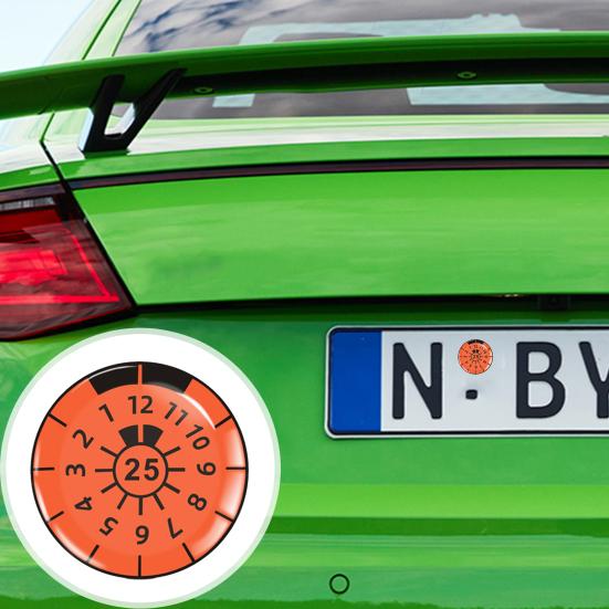 2Pcs 3D Gel Domed Stickers Vibrant Colors Simple Installation Universal Car License Plate Seal Badge Stickers